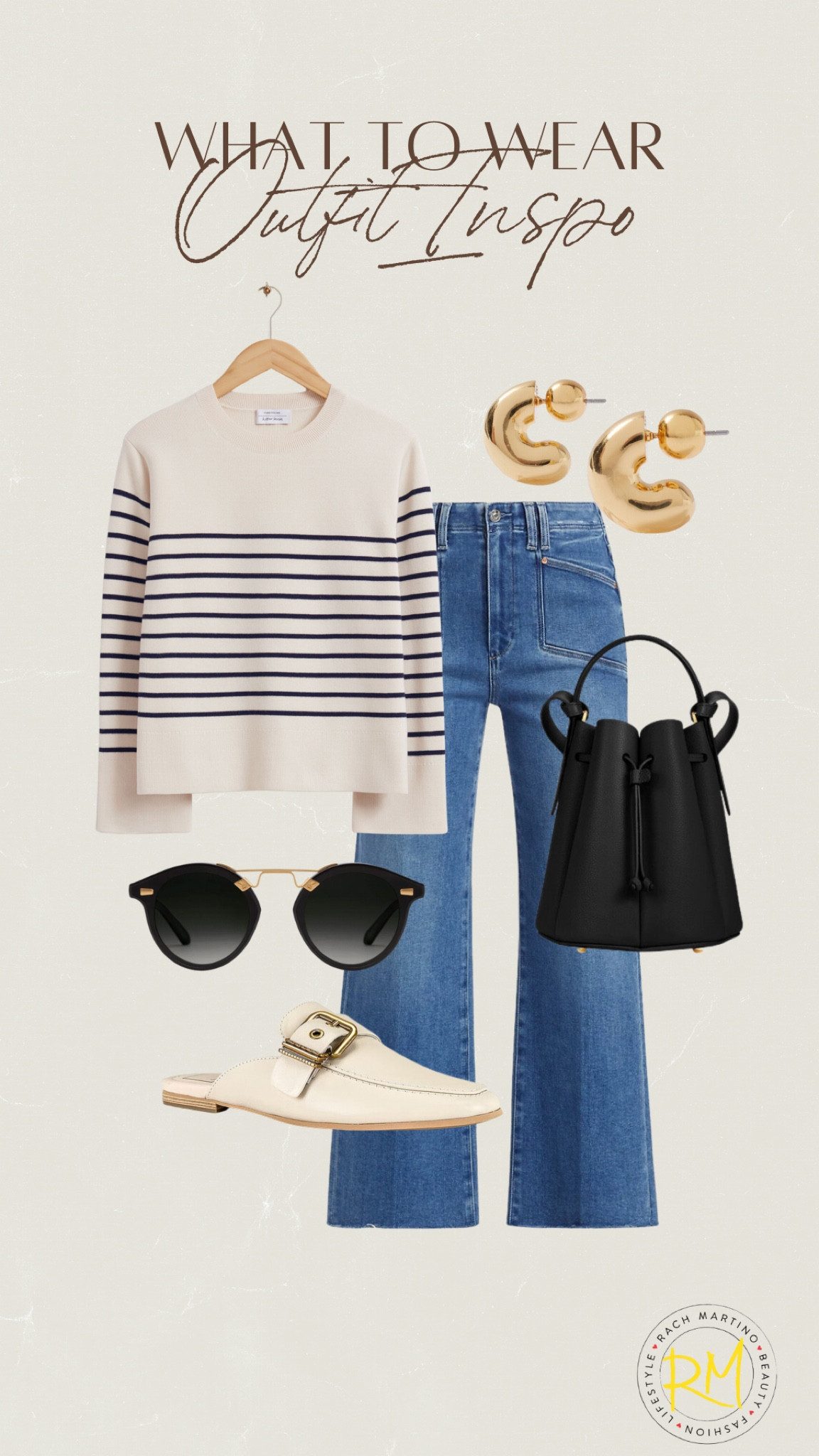 Casual fall outfit idea striped sweater outfit 

#LTKstyletip #LTKunder50 #LTKsalealert