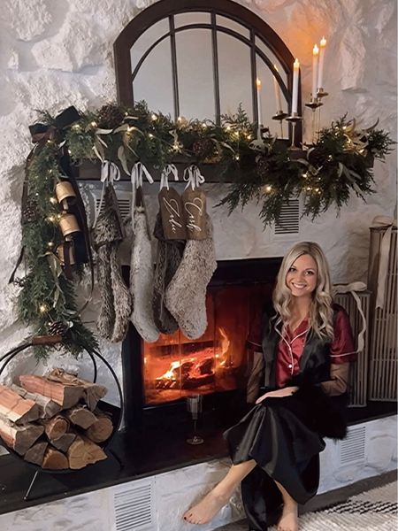Holiday Pajamas. Fireplace.

#LTKHoliday #LTKbeauty #LTKhome