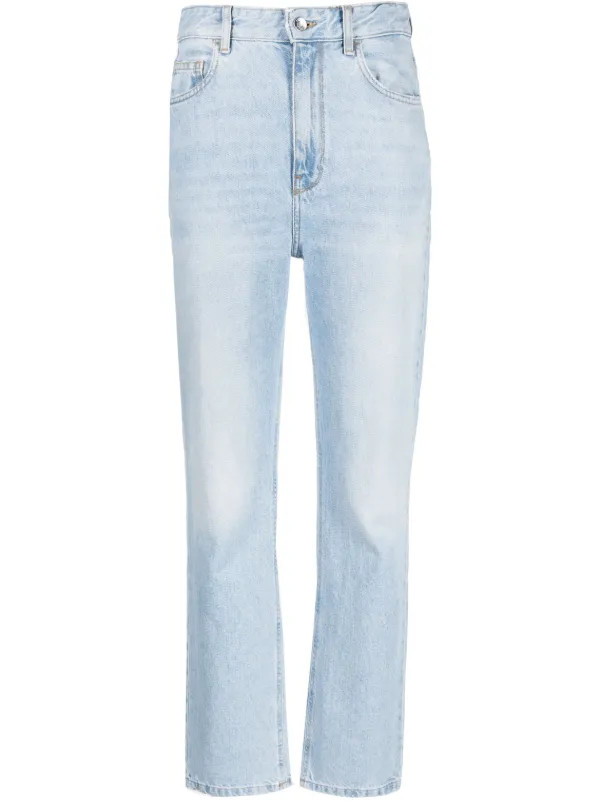 Ausgeblichene Jeans mit Logo-Patch | Farfetch Global