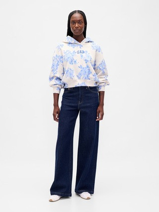 VintageSoft Crop Logo Hoodie | Gap (US)