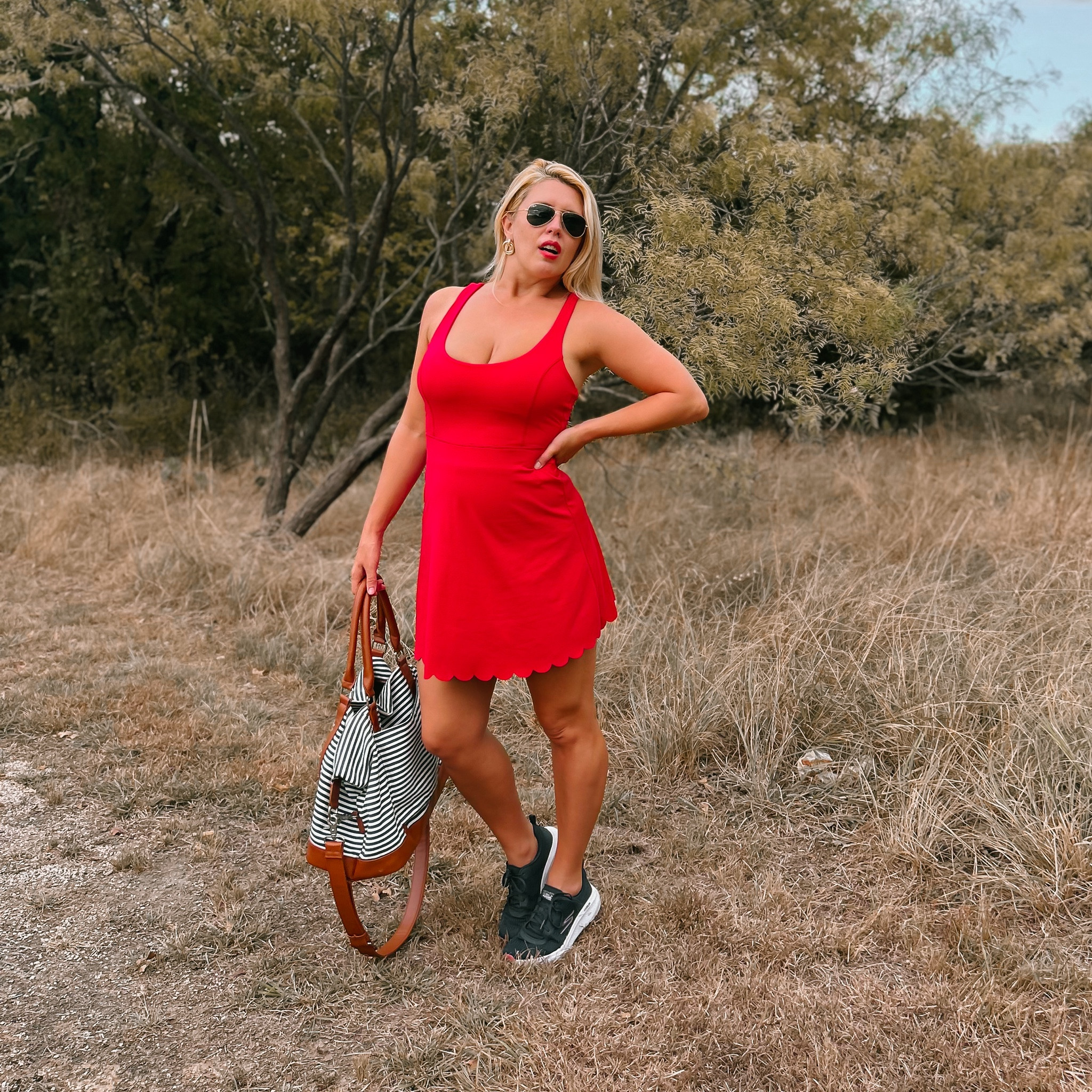 Red scallops 


#LTKFitness #LTKStyleTip #LTKTravel