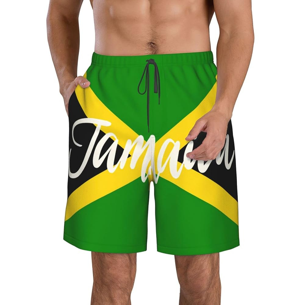 Men's Swim Trunks Men's Swimsuit Quick Dry Board Shorts with Mesh Lining Beach Shorts Jamaica | Amazon (US)