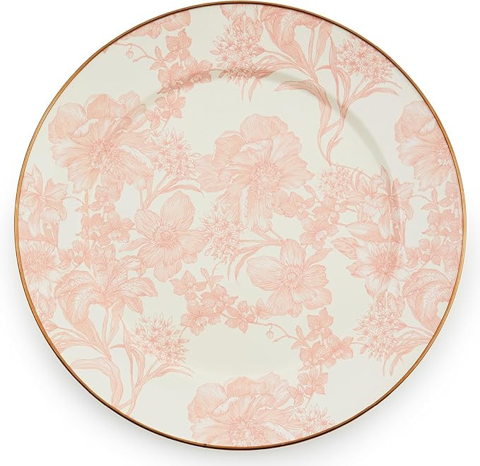 MACKENZIE-CHILDS Enamel Charger Plate, Decorative Plate for Home Decor, 12 Inches, Rosy English G... | Amazon (US)