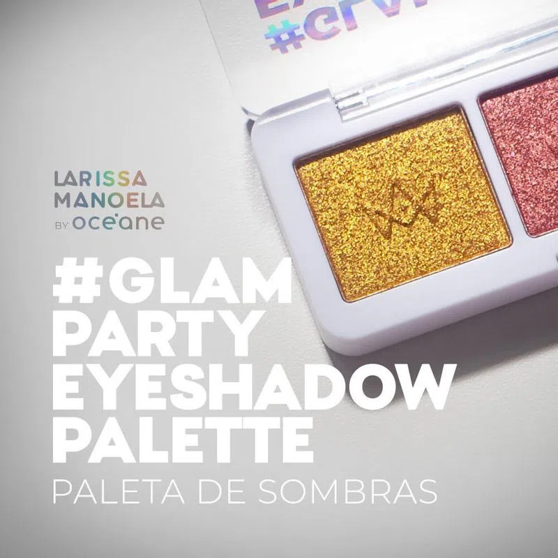 Paleta de Sombras Glam Party Eyeshadow Larissa Manoela - Maquiagens e cosméticos Océane: Pincé... | Oceane (BR)
