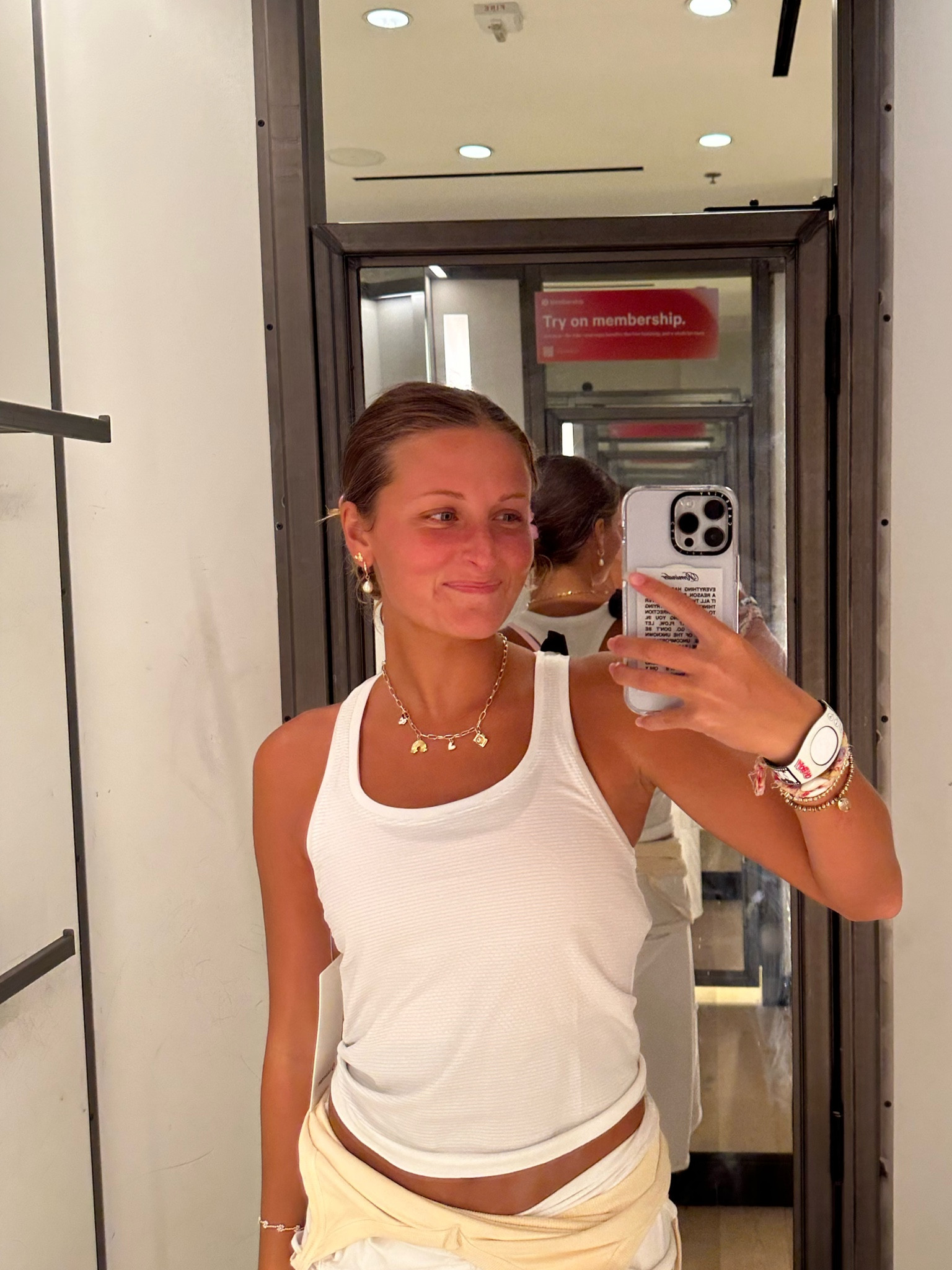 this tank is my new obsession!! so excited to layer this over all my sets! i sized down to a 2 for a tighter fit! i usually wear a 6! 

#LTKFind