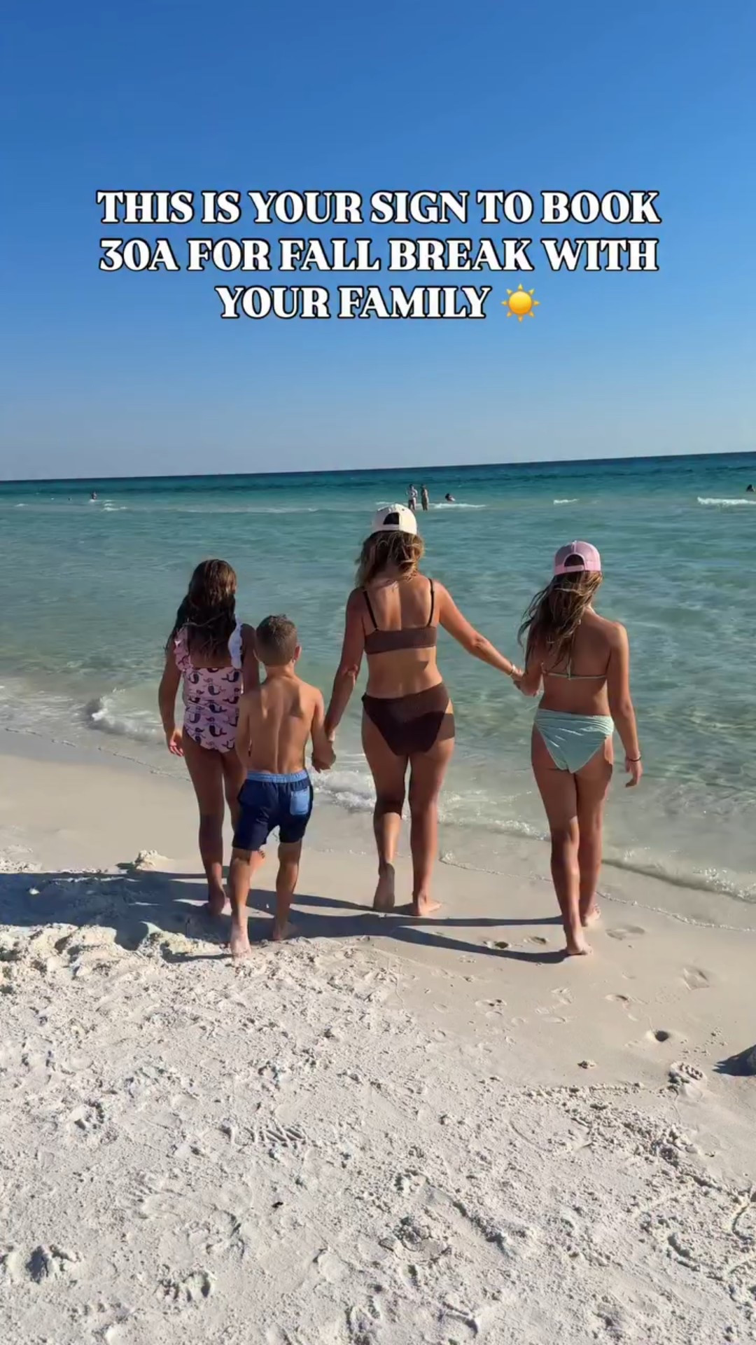 October in 30A is where it’s at 😍 we’ve been in the spring too but I highly recommend coming for fall break instead! The water is as pretty as Bahamas! Swimsuits are all linked - comment SHOP and I’ll send the links to your DMs! #amazonfashion #amazon #30a #rosemarybeach