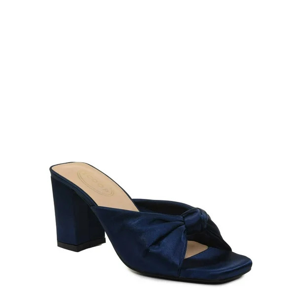 Scoop Women's Knotted Block Heel Sandals - Walmart.com | Walmart (US)