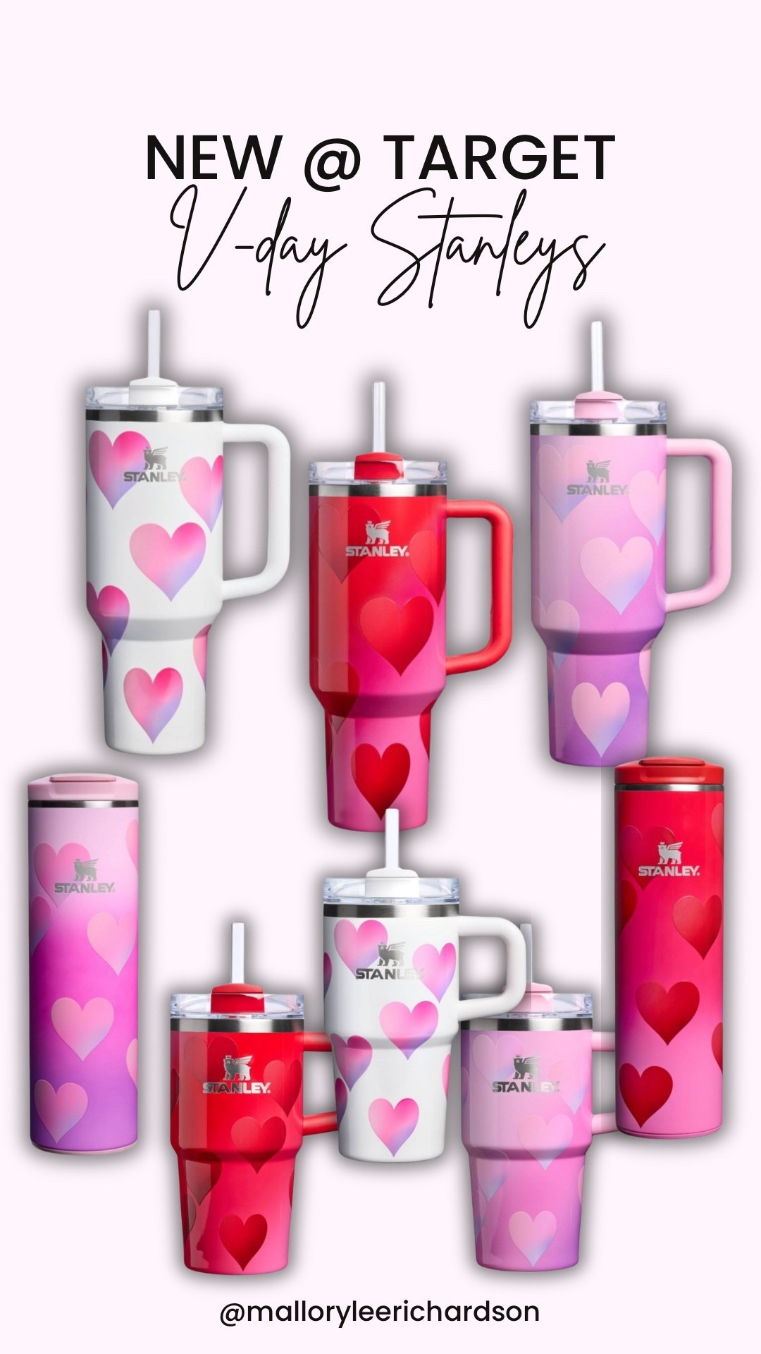 NEW Target Stanley drop for Valentine’s Day! The perfect gift idea or just for yourself to look cute while you drink your daily water in take :) 

#LTKSeasonal #LTKHoliday #LTKGiftGuide