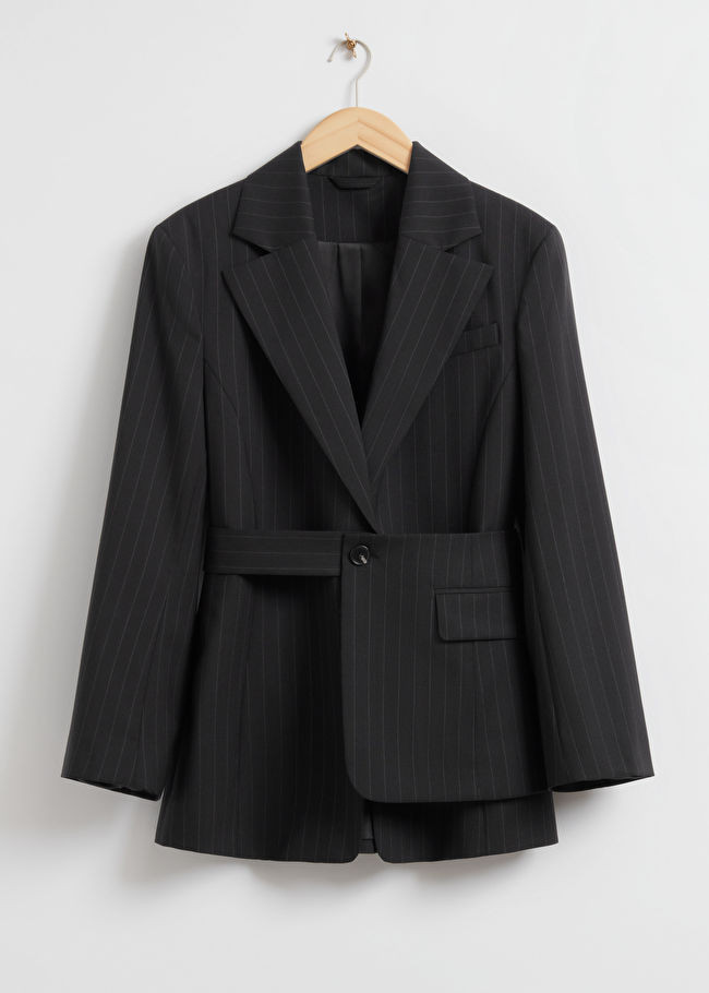 Oversized Reconstructed Pinstripe Blazer | & Other Stories US