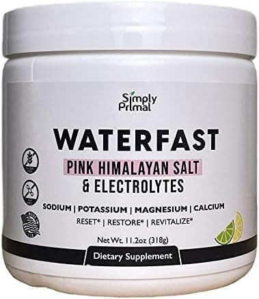 WATERFAST Keto Electrolyte Powder for Fasting and Hydration - Lemon Lime Flavor | Pink Himalayan ... | Amazon (US)