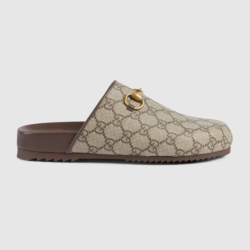 GUCCI Women's Horsebit Mule, Size 9.5 US, Beige, GG Canvas | Gucci (US)
