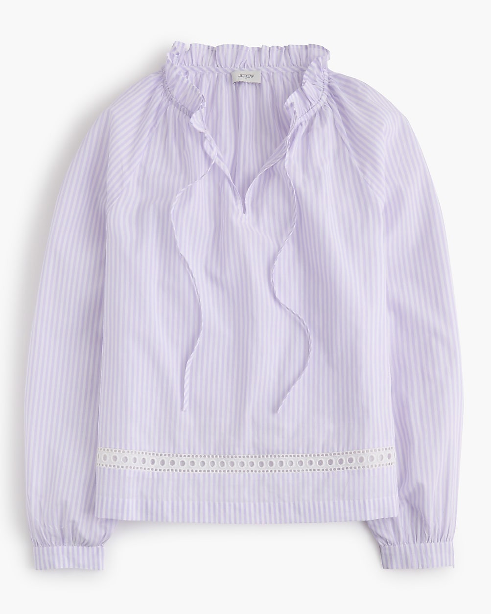 Long-sleeve tie-neck top | J.Crew Factory