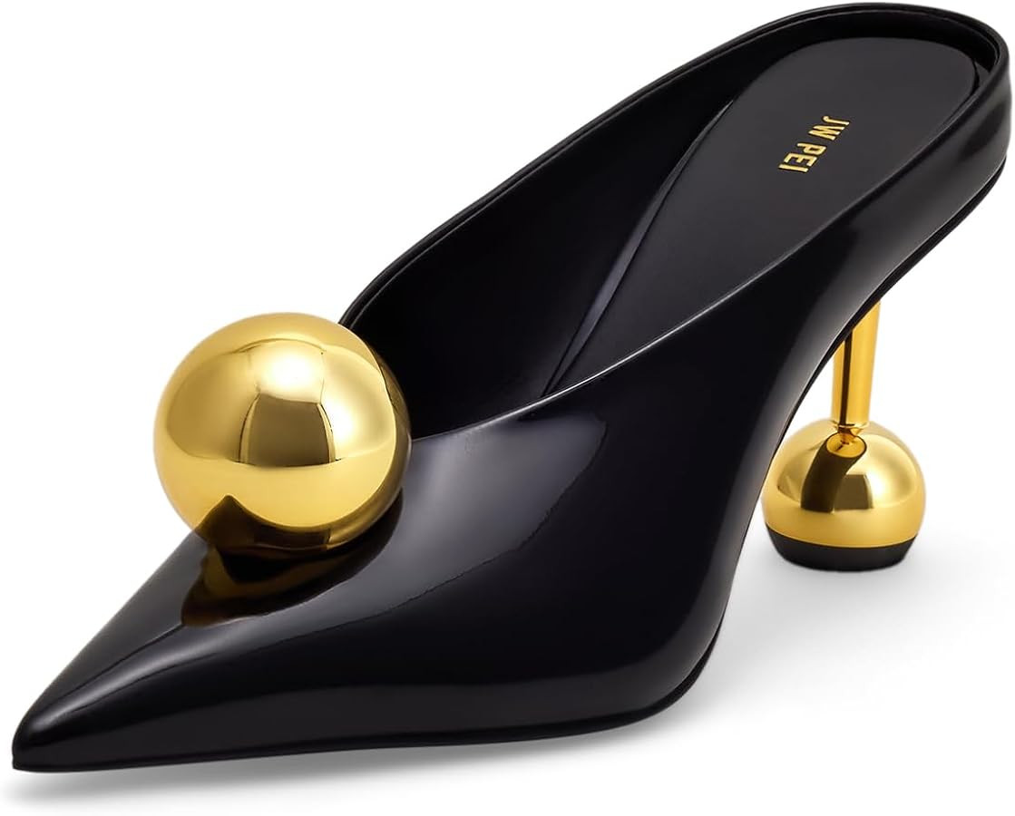 JW PEI Women's Sofia Angled Vamp Heel Mules | Amazon (US)