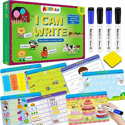 Handwriting Practice Book for Kids, Toddler Preschool Learning Activity for 3 4 5 Year Old Boys Girls, Kindergarten Educational Toys, Tracking Letters Learn Number Workbook(New) | Amazon (US)