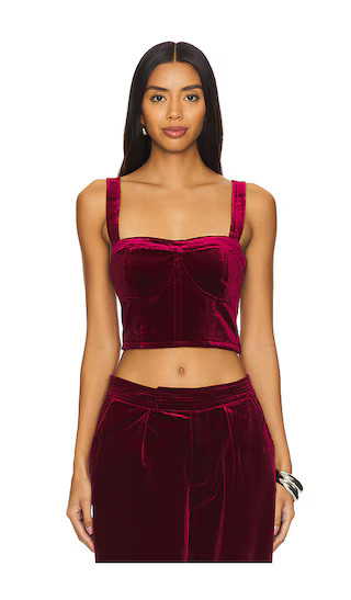 Velvet Crop Top in Sneak Peak | Revolve Clothing (Global)