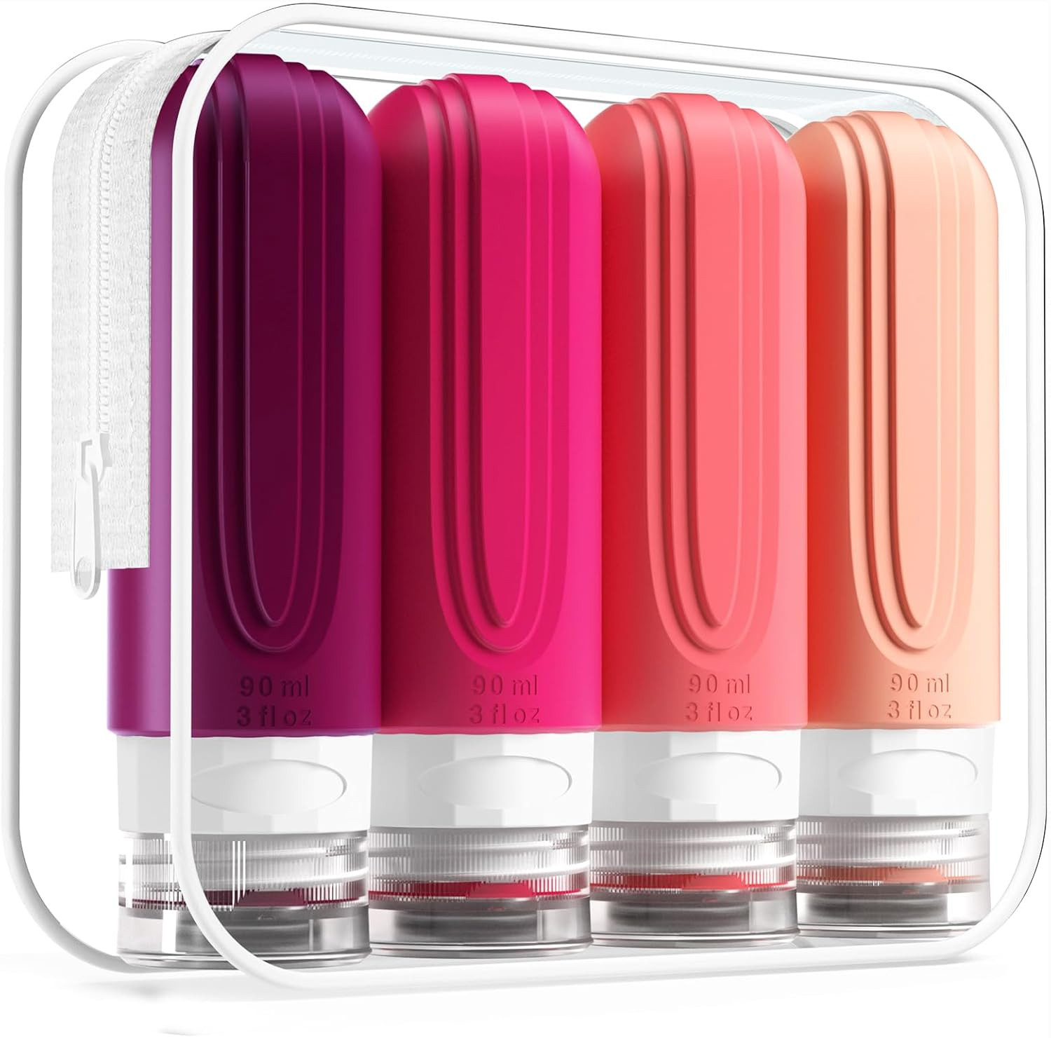 Travel Bottles for Toiletries, Tsa Approved 3oz Travel Size Containers BPA Free Leak Proof Refill... | Amazon (US)