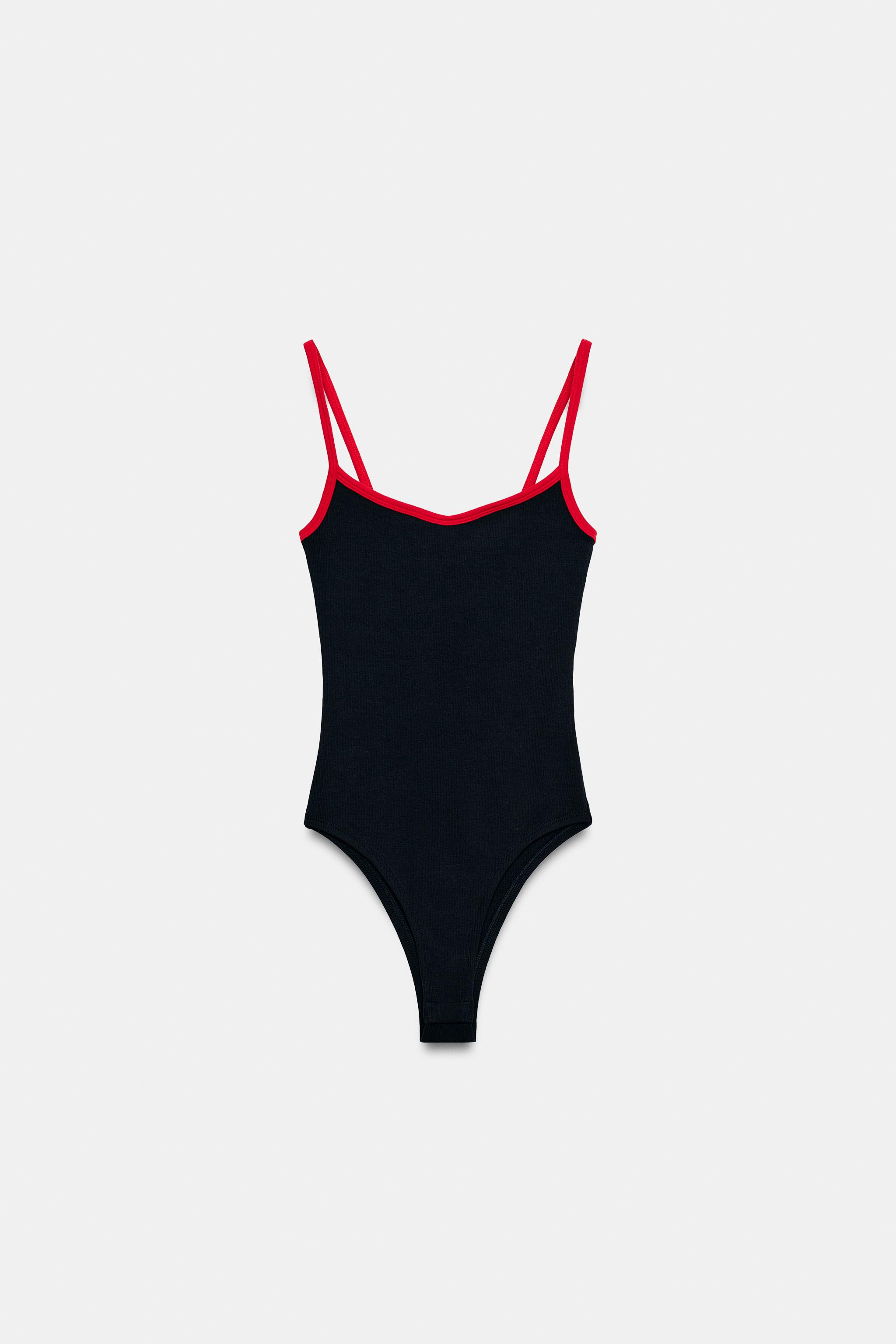 CONTRAST TRIM BODYSUIT | Zara US