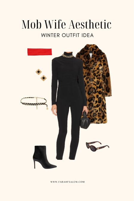 Mob wife aesthetic outfit idea😍
Animal print faux fur coat

#LTKMostLoved