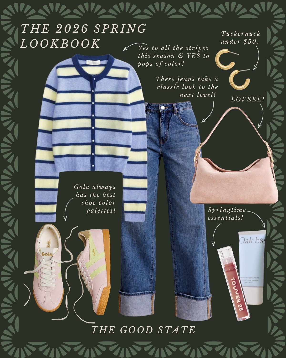 This collection is for the Spring girlies. The ones longing for the warmth of sunshine on their skin and a cool breeze blowing through their hair. Shorts and a sweatshirt weather. A flowy dress and a light cardigan. This is for the ladies counting down the days until the farmers market opens back up. The ones who love early mornings at the market—flaky croissant in one hand and a rosemary latte in the other. This is for the ones who can’t resist a bouquet of fresh flowers and are trying to figure out how to grow their own cut flower garden at home. For the ones who spend the golden evenings having a picnic with friends. For the people (like me) who always have a picnic blanket in their car. This is for the girlies love allllll things gingham, their trusty ball cap, pops of color  and who firmly believe you can’t have too many neck scarves or bandanas. For the ones who love feminine details like lace trim, dainty florals and ruffles. This Spring may we slow down, breathe deep, embrace the life all around and romanticize the seemingly ordinary moments🌼

#springstyle #classicstyle #springoutfit #farmersmarket #preppystyle 

Anthropologie Sezane quince scarves loafers tower 28 j crew Abercrombie cuffed jeans feee people 

#LTKActive #LTKSaleAlert #LTKootd