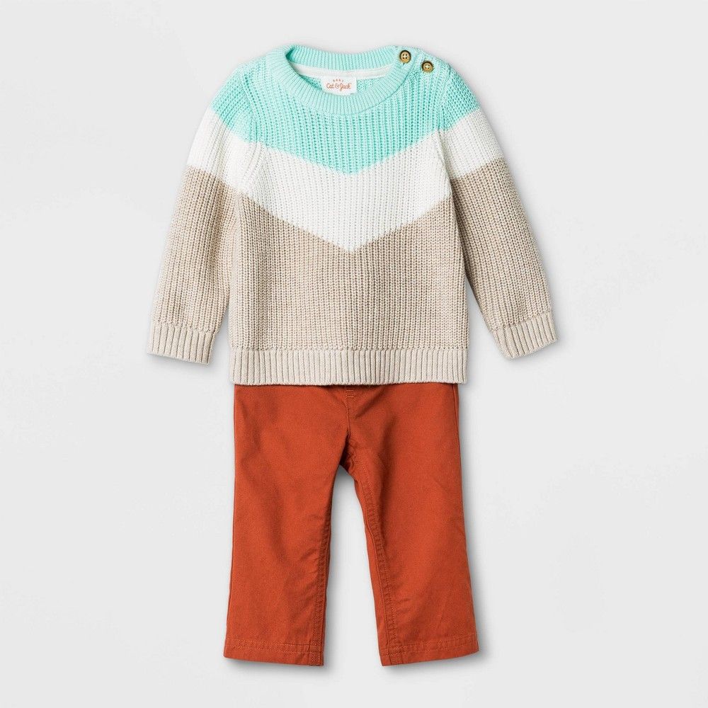 Baby Boys' Sweater Romper - Cat & Jack Heather Oatmeal Newborn, Grey | Target