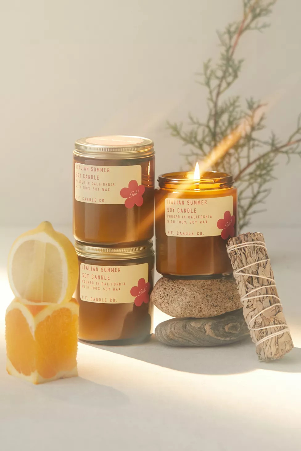 P.F. Candle Co. X Lisa Says Gah Italian Summer 7 oz Candle | Urban Outfitters (US and RoW)