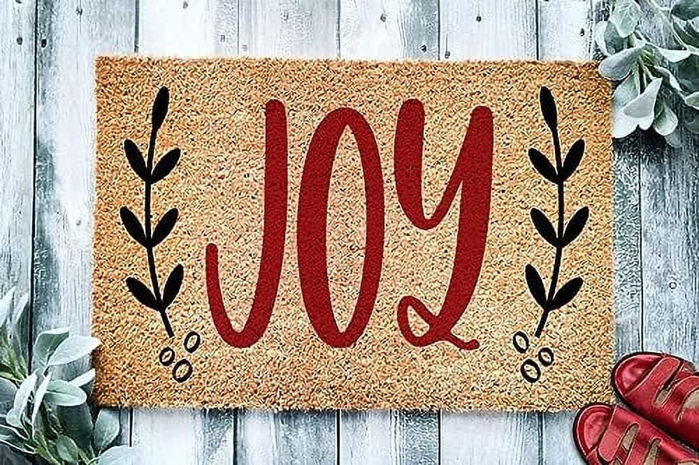 Christmas Joy Door Mat Christmas Doormat Winter Decoration for Front Door Mat Entrance Bedroom Ma... | Walmart (US)