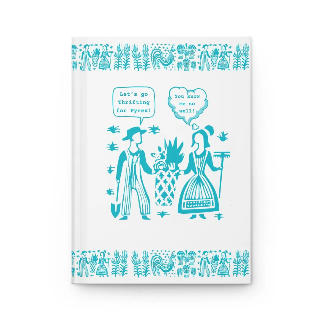 Vintage Pyrex Inspired Love and Butterprint Retro Amish Farm Life Hardcover Journal Matte, Recipe... | Etsy (US)