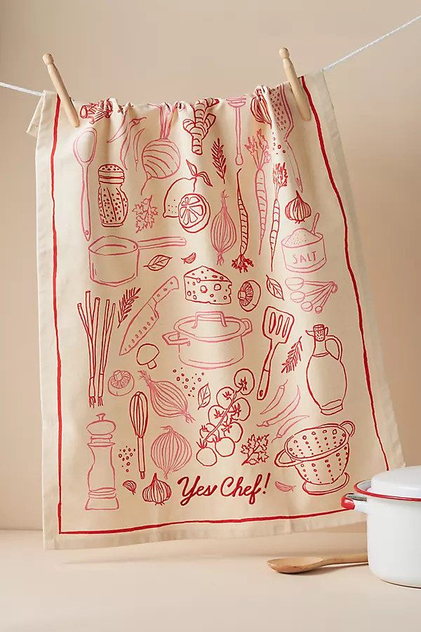 Yes Chef Cotton Dish Towel | Anthropologie (US)