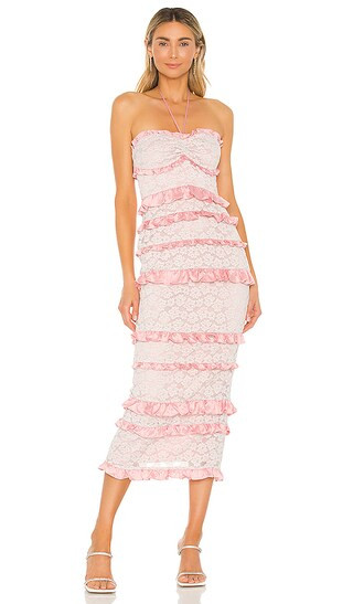 Lyla Midi Dress in Cotton Candy | Revolve Clothing (Global)