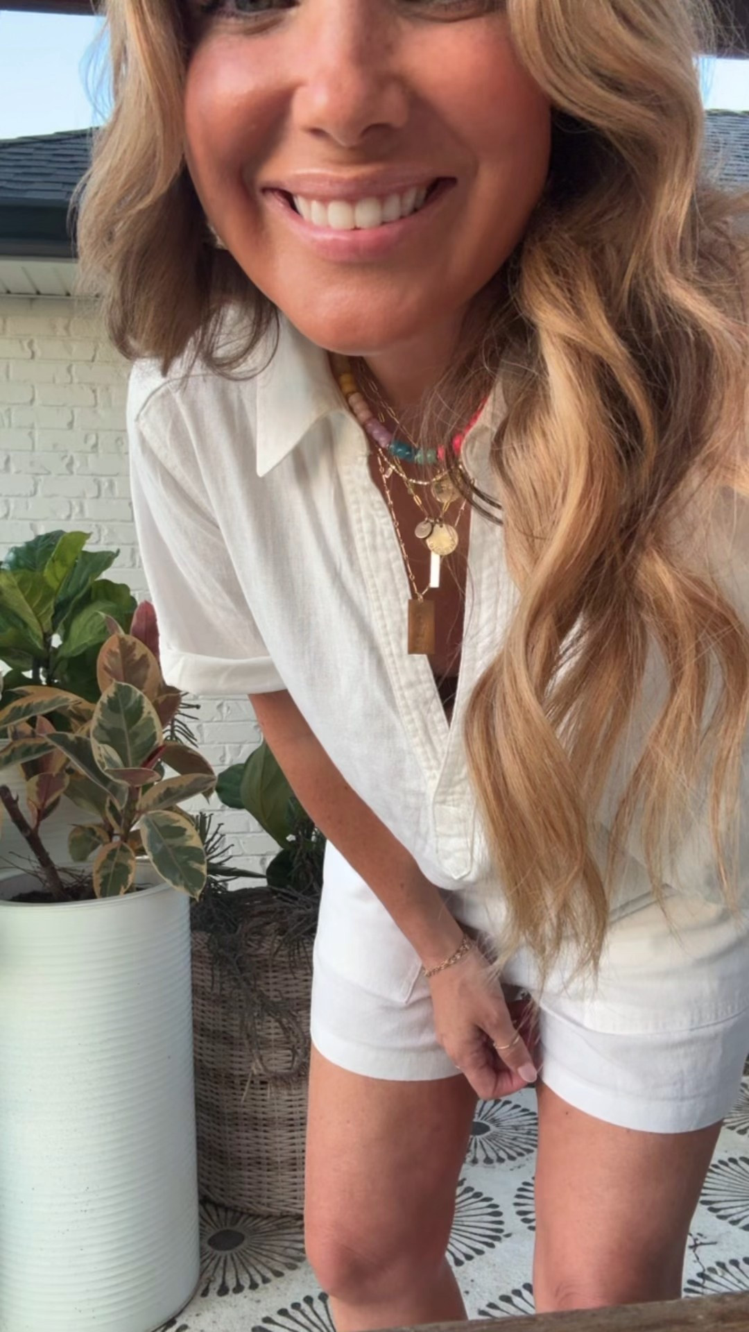 Yesterday’s OOTD!!! 
Love these target linen blend sets!!!! 
Wearing size small in shorts and size medium in top. Shorts are 30% off right now. 

#springfashion #springoutfit #lookforless #targetspring #targetsale

#LTKSaleAlert #LTKStyleTip #LTKOver40