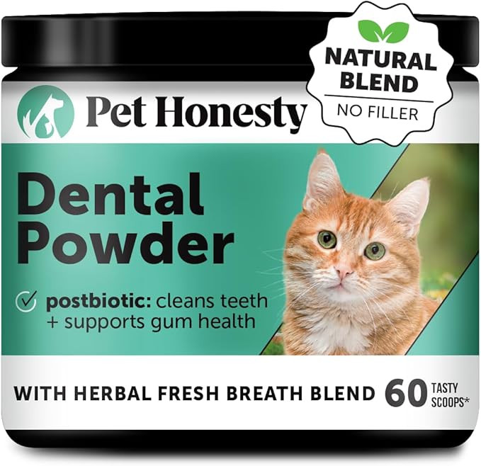 Cat Breath Freshener Dental Powder for Teeth Cleaning Plaque Off, Dental Care for Cats, Tartar Re... | Amazon (US)