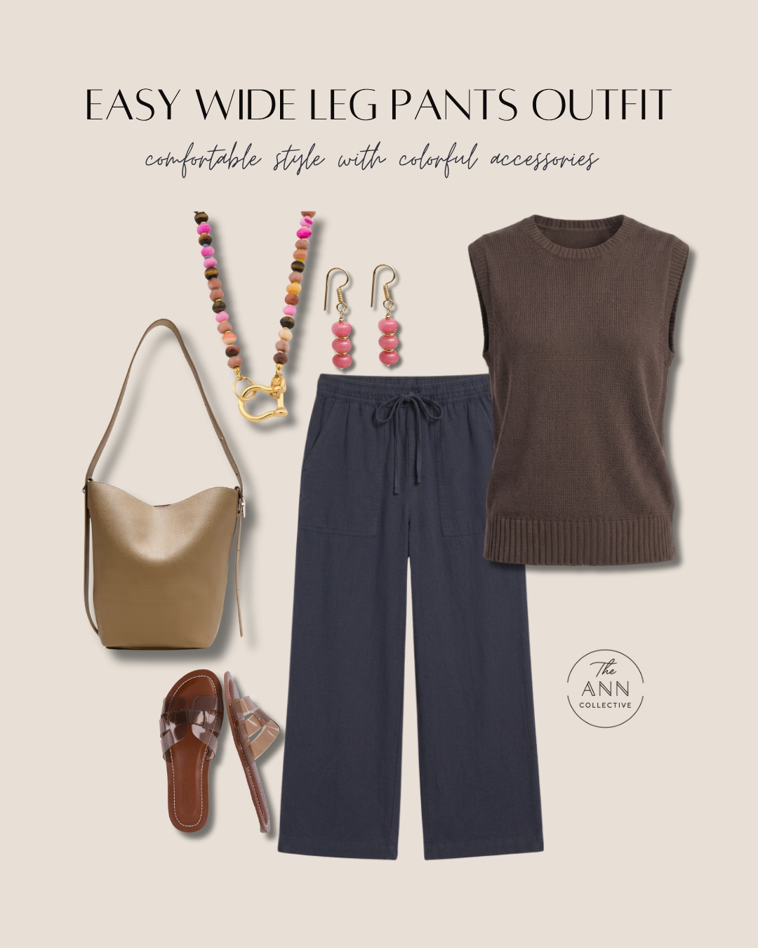Wide leg pants are one of my favorite wardrobe staples. Pair them with a simple knit top, comfortable sandals, and colorful accessories for an outfit that’s easy to wear and feels effortlessly put together.

#LTKootd