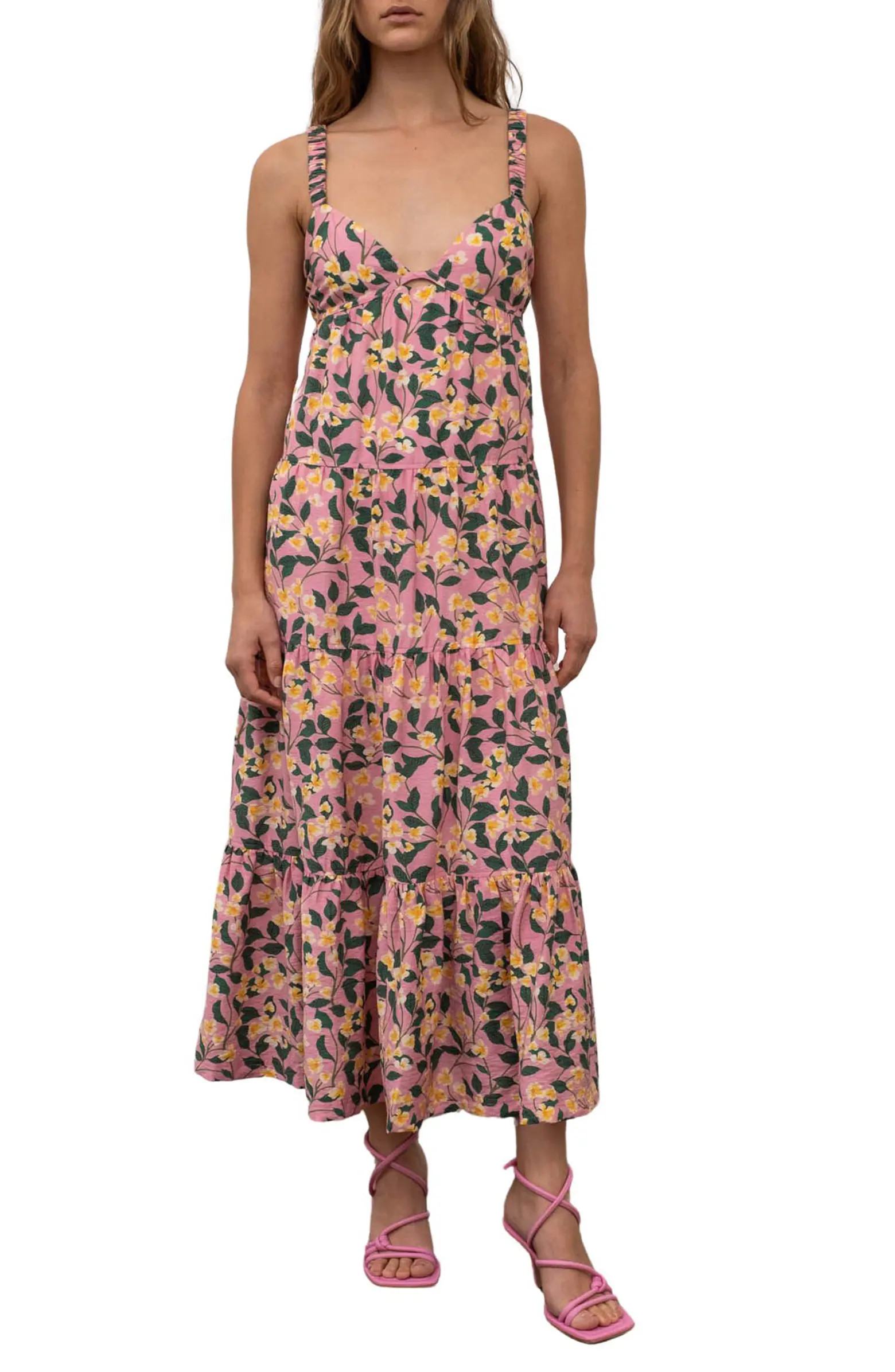 Floral Cutout Maxi Dress | Nordstrom