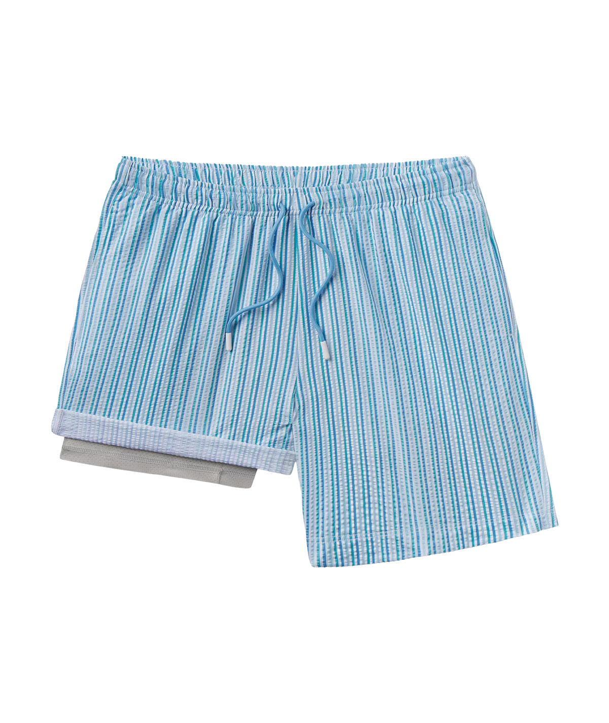 Clubhouse Seersucker Swim Shorts - Coastal Breeze | Southern Shirt