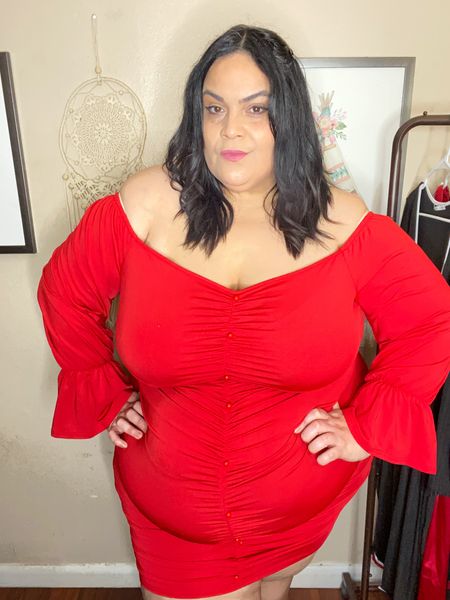 OK but seriously this Has to be the cutest plus size Valentine’s Day dress ever! #plussize #valentinesdayoutfit 

#LTKunder50 #LTKSeasonal #LTKcurves