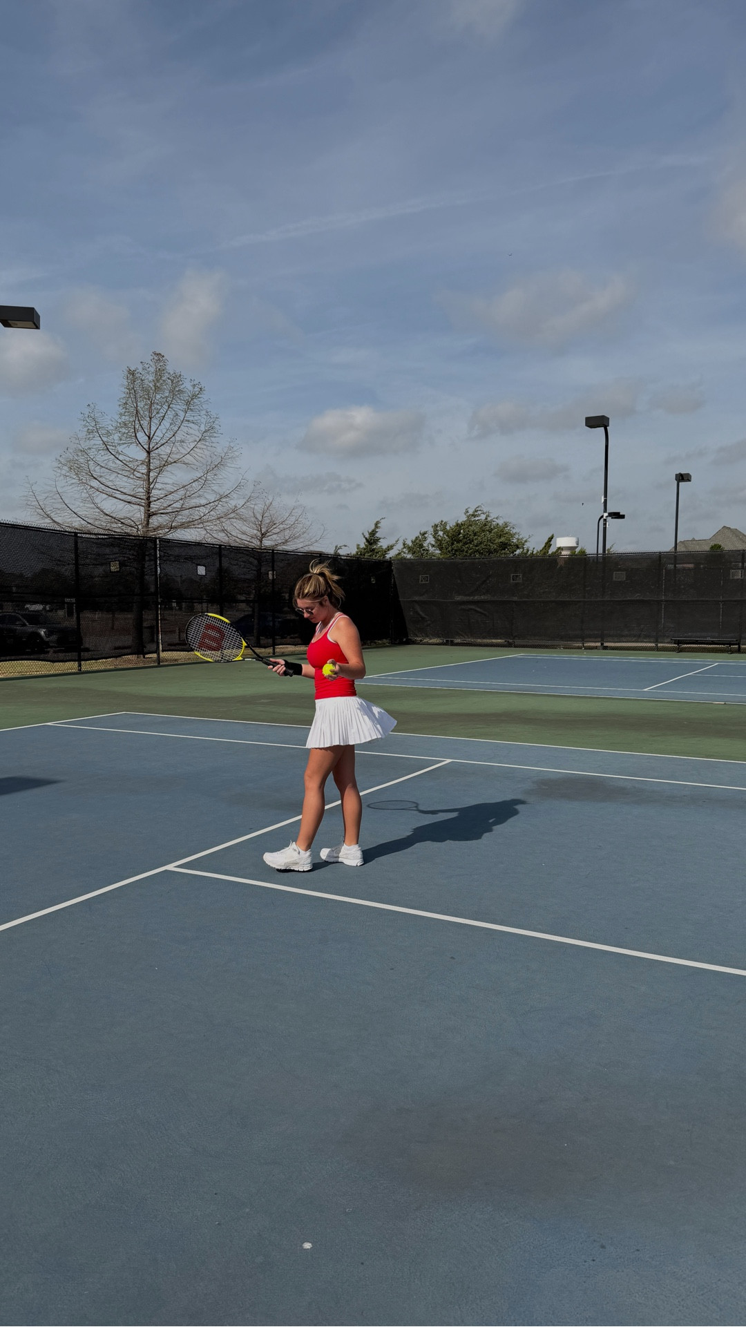 tennis outfit of the day 

size 8 bra, size 6 tank, size medium skort 

#LTKActive #LTKfitnessgoals #LTKootd