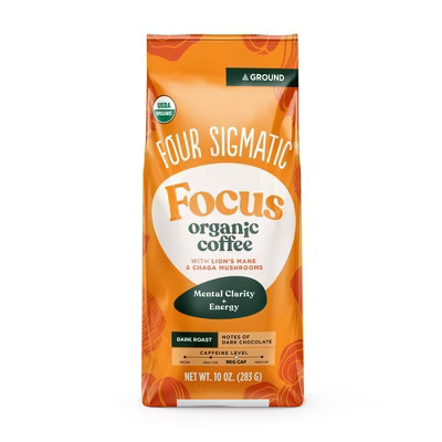 Four Sigmatic Lion's Mane Chaga Mushroom Dark Roast Ground Coffee - 10oz | Target