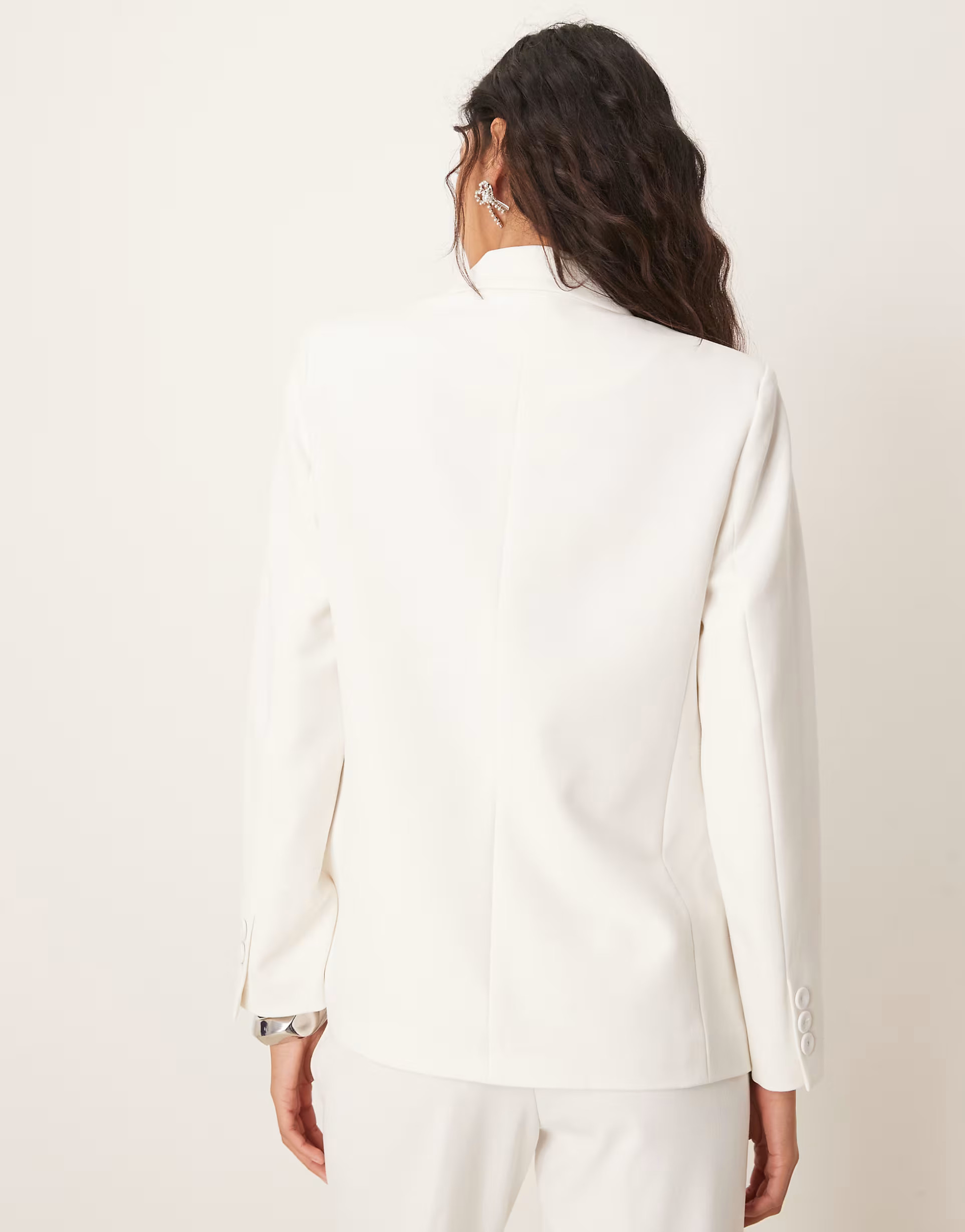 YAS oversized tailored blazer co-ord in white | ASOS (Global)