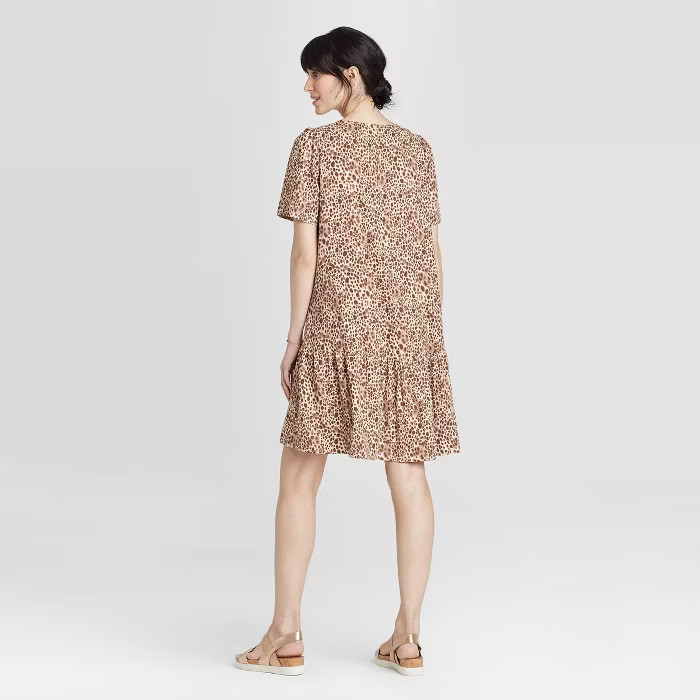 Women's Short Sleeve Ruffle Hem Dress - A New Day™ | Target