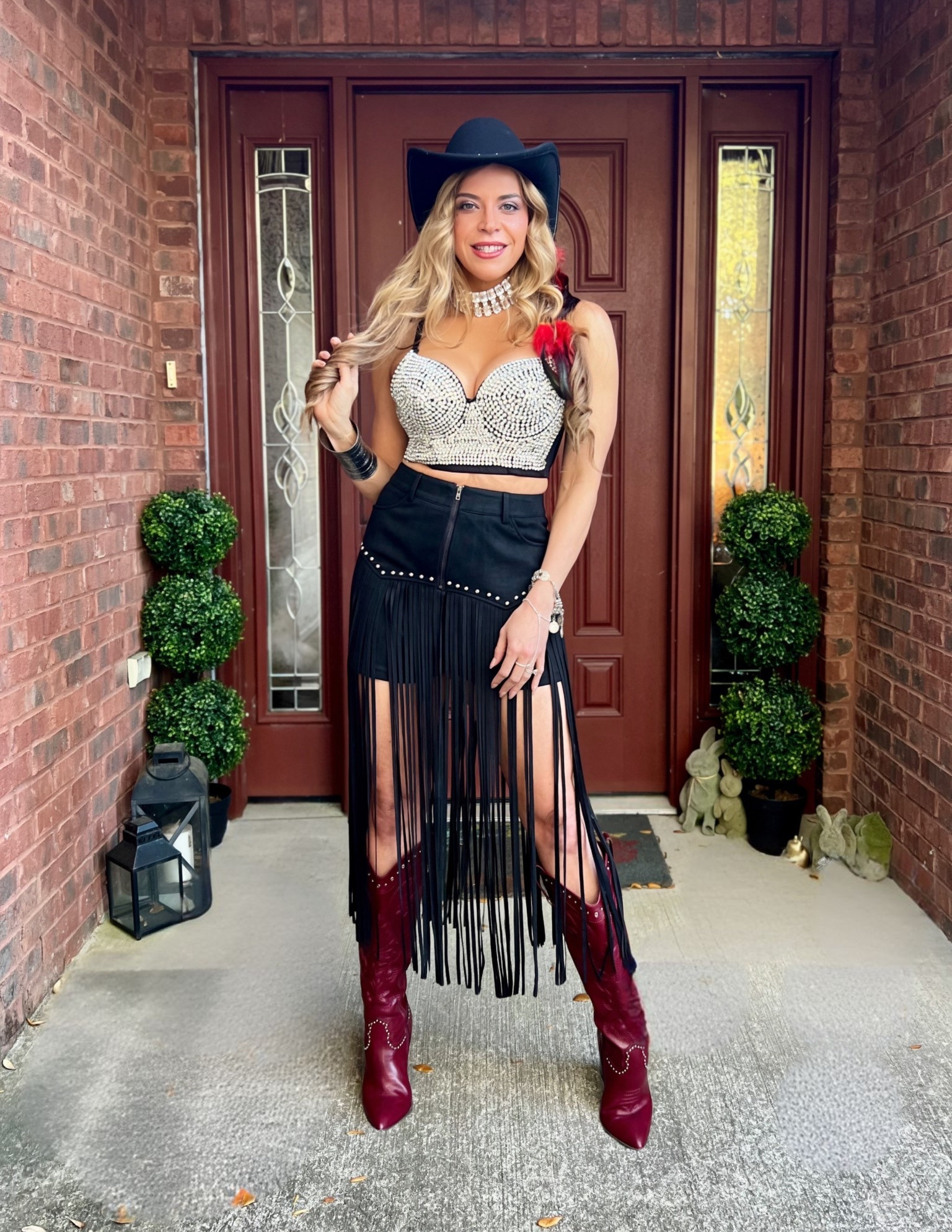 I could wear this all day everyday! Boho Western is very on trend and I there’s lots of options to make it work. Here are the details of my Coachella themed outfit:
Corset & shorts - Gypsy Tale
Hat, boots, & accessories: Shein 
Click to shop! 

#LTKgrwm #LTKootd #LTKFestival