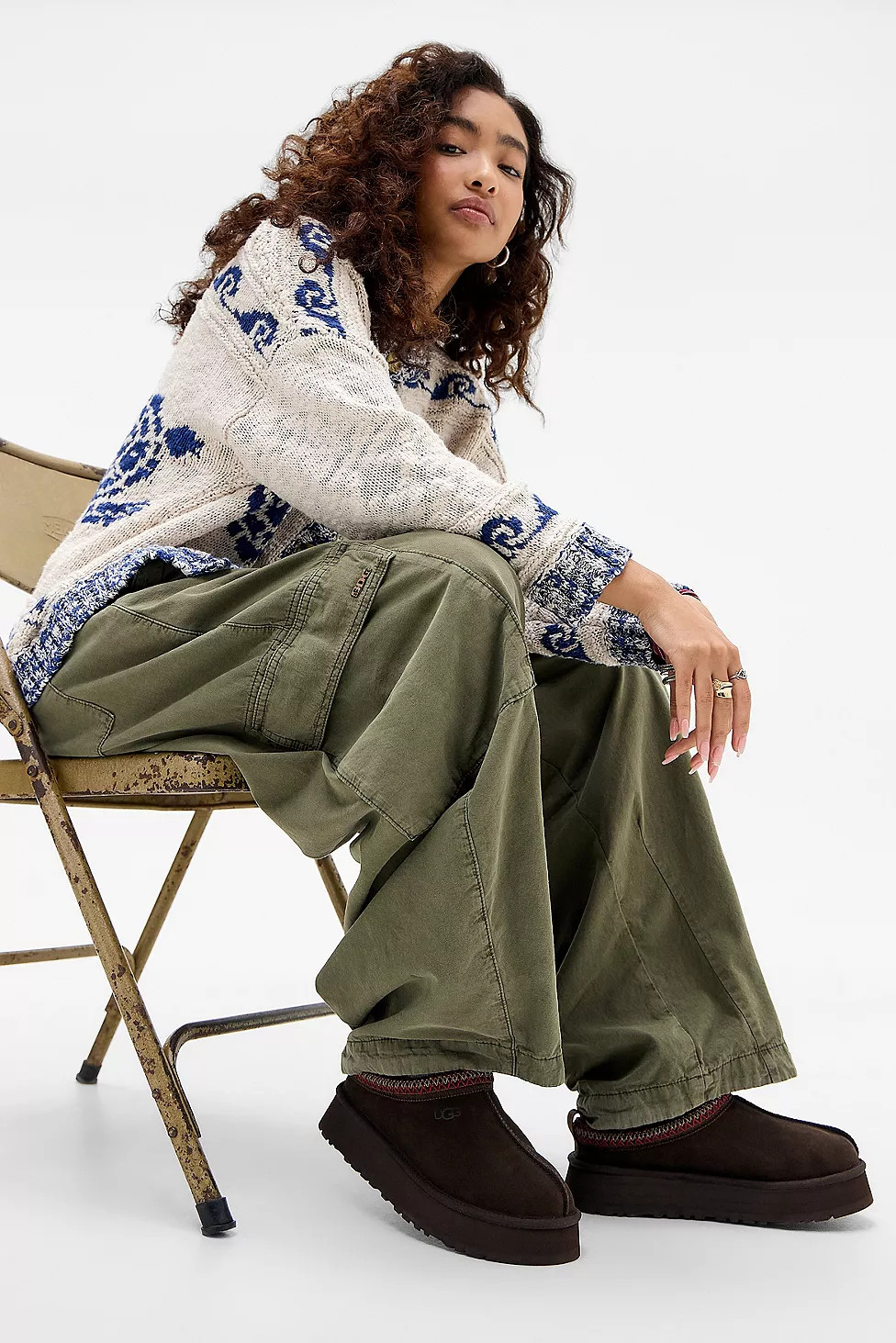 UGG Dusted Cocoa Tazz Slippers | Urban Outfitters UK