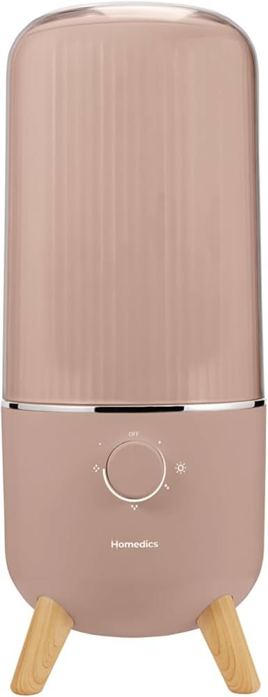 Homedics Ultrasonic Humidifier, Bedrooms and Home Offices, 0.97-Gallon Tank, 45-Hour Runtime, Vis... | Amazon (US)