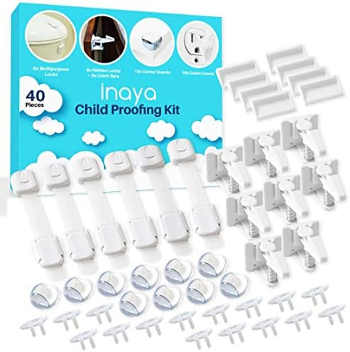 Complete Baby Proofing Kit - Child Safety Hidden Locks for Cabinets & Drawers, Adjustable Safety ... | Amazon (US)