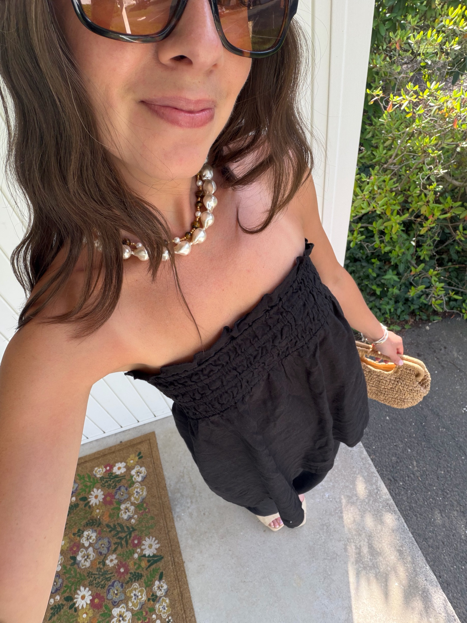 The cutest matching linen set! Wearing an XXS - It runs big! Necklaces are Baublebar but JCrew sells an identical one. Pouch is TJ Maxx! Shoes are Dolce Vita and SO COMFORTABLE.  

 #LTKdayinmylife #LTKgrwm #LTKootd