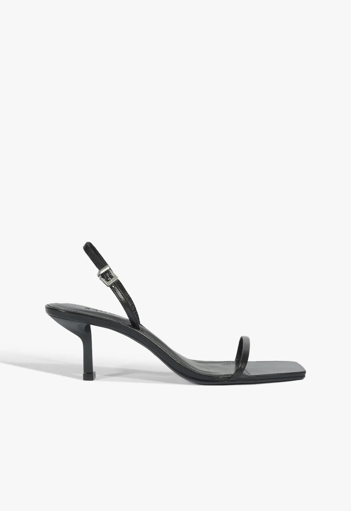 Judith Black Mid Stiletto Heel Sandal | Schutz (US)