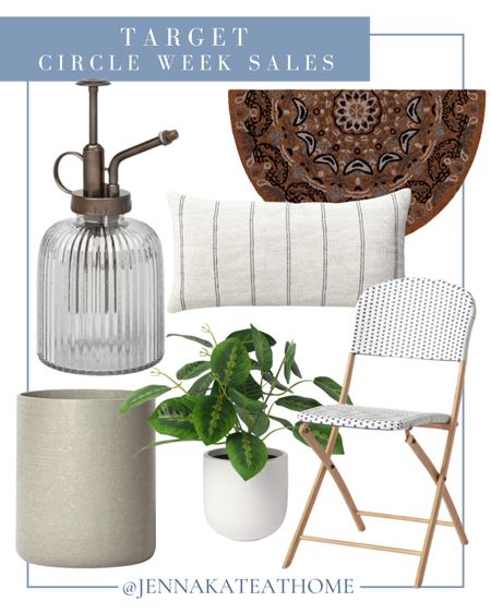 Head to Target for this weeks Target circle week sales for your patio and outdoor living including artificial plants, ceramic planters, outdoor seating, outdoor pillows, doormats, water, sprayers, and more outdoor home decor

#LTKhome #LTKfamily #LTKxTarget