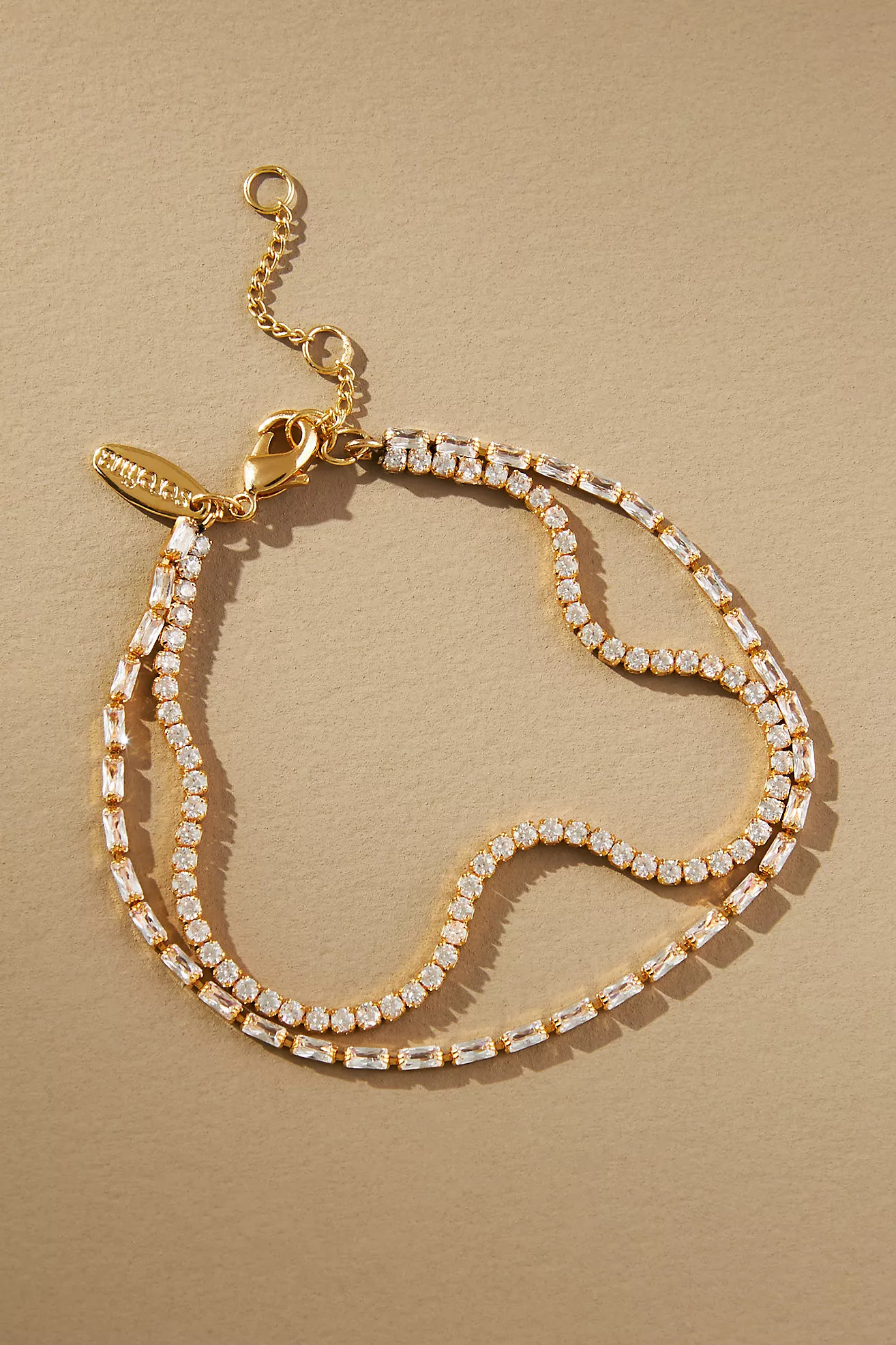 Double-Layer Crystal Bracelet | Anthropologie (US)