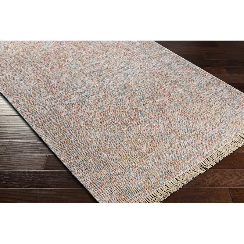 Jones Handmade Flatweave Brown/Gray/Blue/Red Rug | Wayfair North America