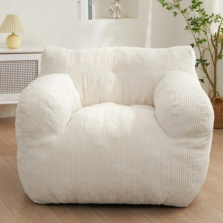 GOODONE Bean Bag Chairs for Teen,Big Comfy Chair Sofa for Bedroom Living Room, Large Lazy Bean Ba... | Walmart (US)