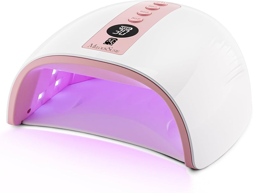 MelodySusie Cordless UV Nail Lamp with 3 Timers & Smart Sensor, P-Plus30G Rechargeable UV Light C... | Amazon (US)